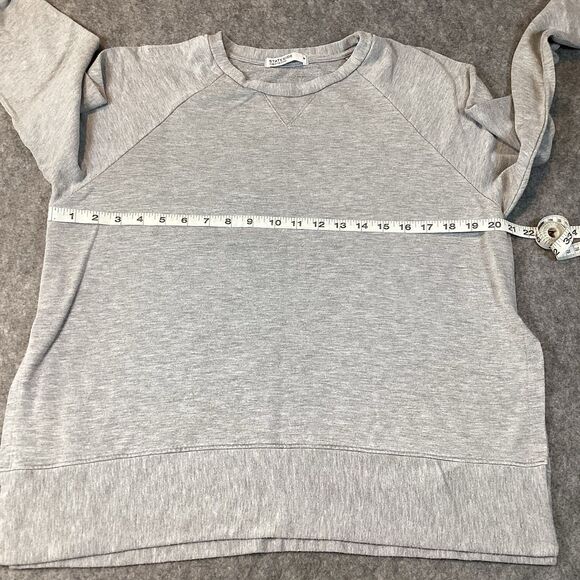 Stateside Women’s Medium Sweatshirt Crew Neck Light Gray Pullover Casual Boho - Picture 5 of 13
